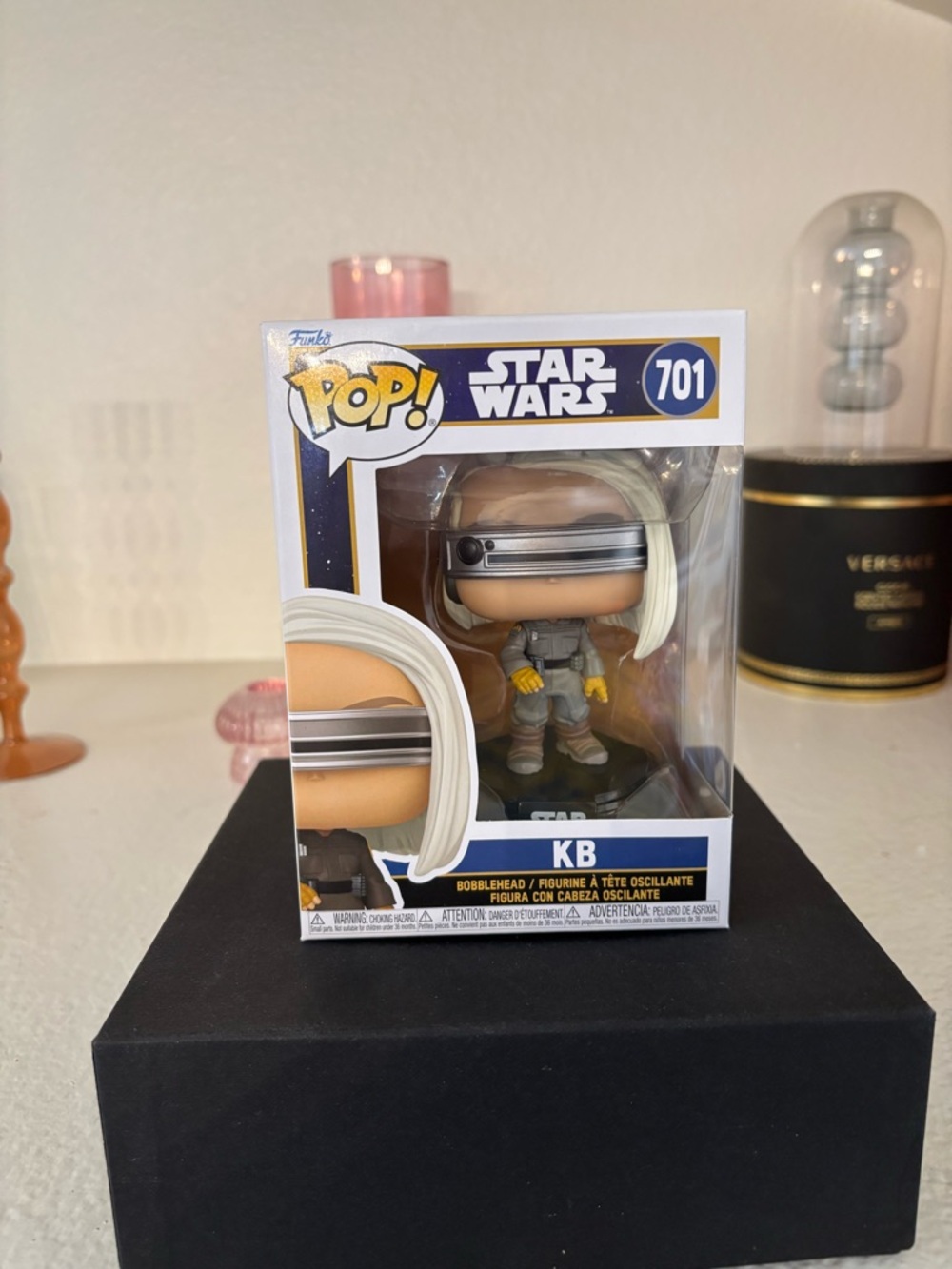 Funko Pop! Star Wars KB Vinyl Figure - Silver Visor, Gray Outfit, Yellow Gloves